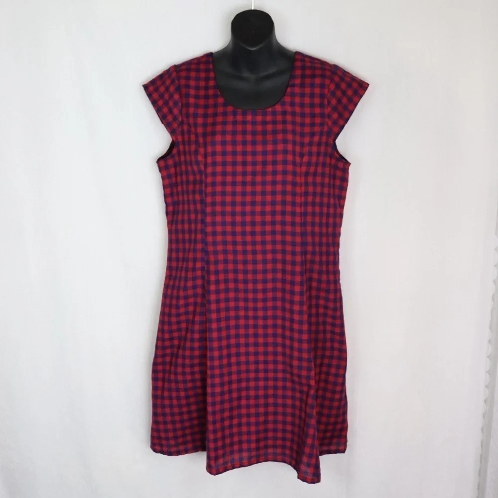 MATA TRADERS Checkered A-Line Dress - OFFERS WELCOME - Picture 3 of 14